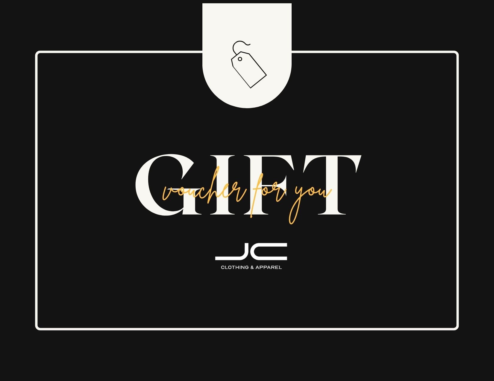 Basic Black Yellow JC Clothing & Apparel Gift Card
