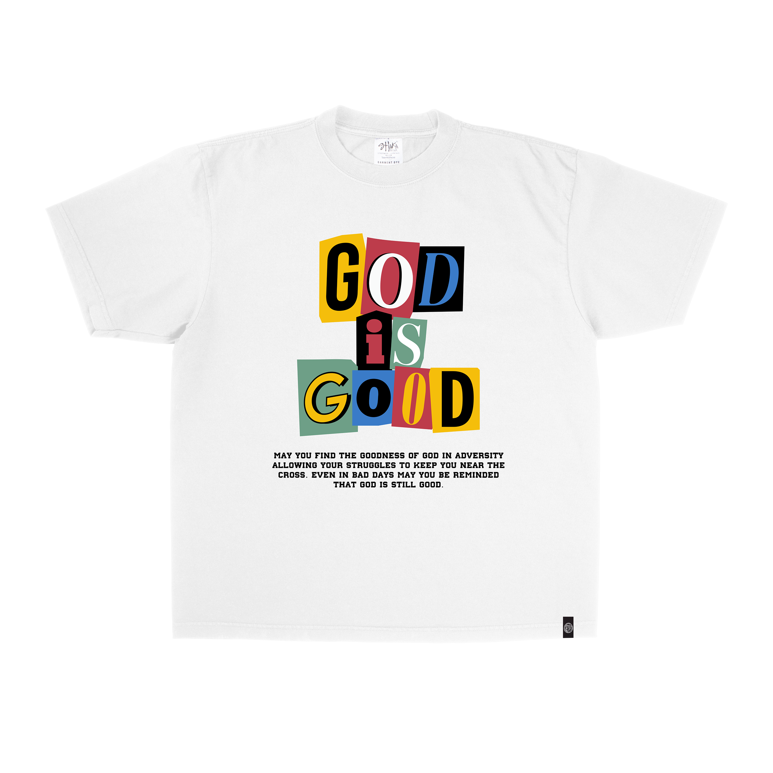 God Is Good Tee-White